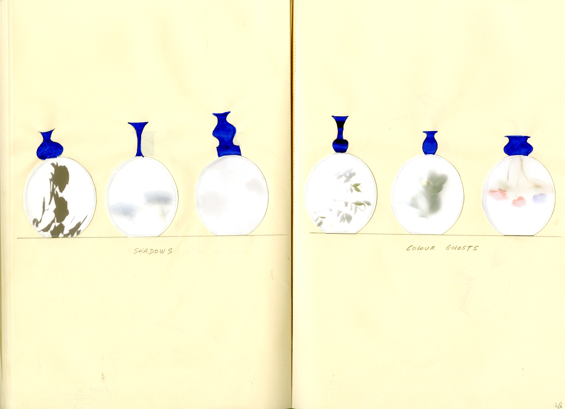 Photo d'une double page d'un carnet de Martine Bedin BED32