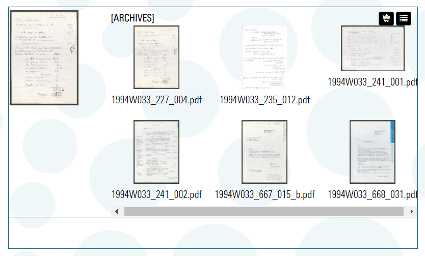 Screenshot of the files attached to the page "Système sonore infrarouge utilisé dans l'exposition"​​​