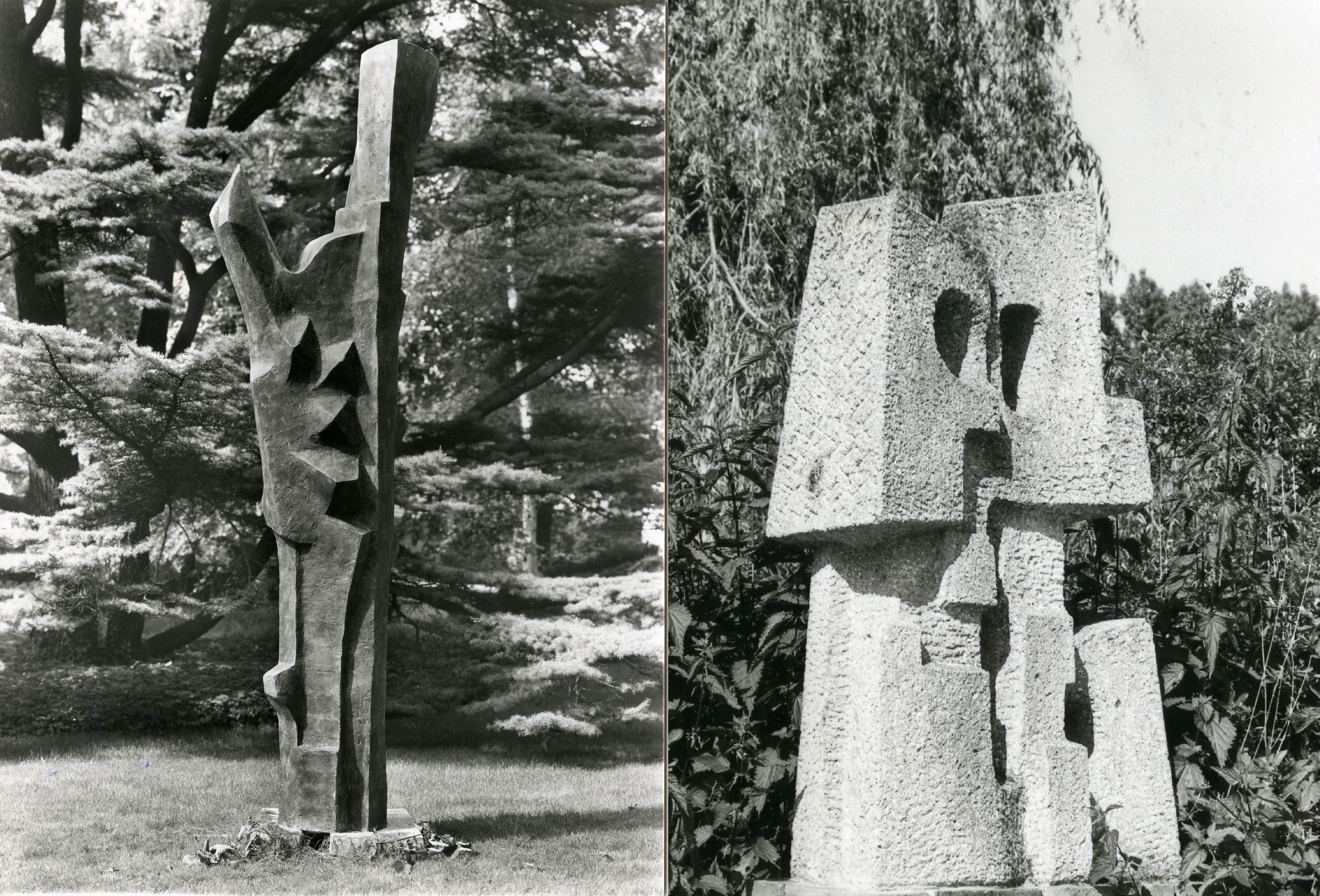 Karl-Jean Longuet, « Hommage à Alende » (1983) & Simone Boisecq, « Pierre/Dualité» (1973-1975)